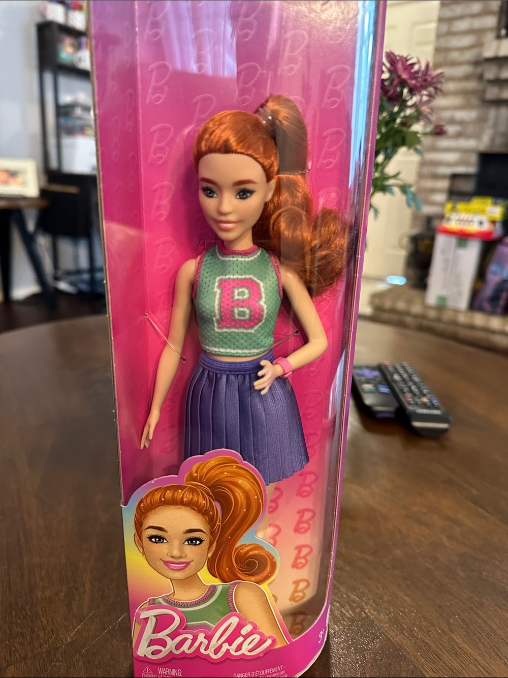 Barbie Doll with Red Hair with Cheerleader outfit